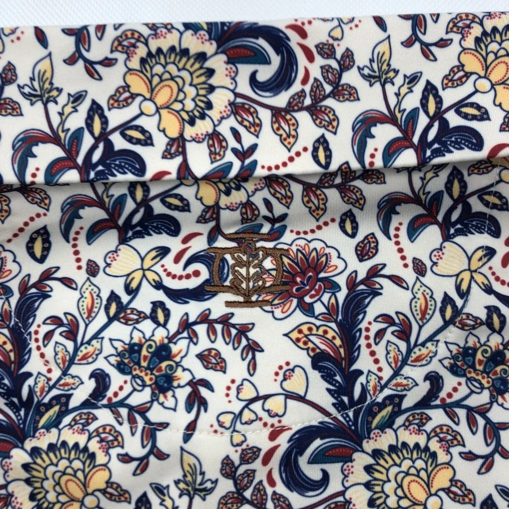 Iron Oak The Dandy Mens 4XL Floral Paisley Performance Golf Polo Shirt - Picture 9 of 10